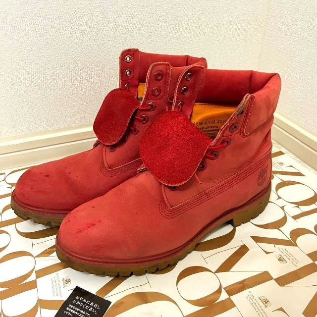 Timberland 28.0cmティンバーランド レッド ブーツ | フリマアプリ ラクマ