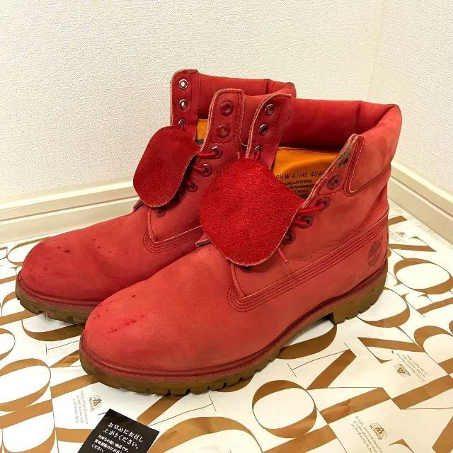 Timberland 28.0cmティンバーランド レッド ブーツ-