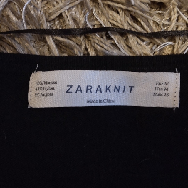 ZARA(ザラ)のZARAKNIT　ニットワンピース レディースのワンピース(ミニワンピース)の商品写真