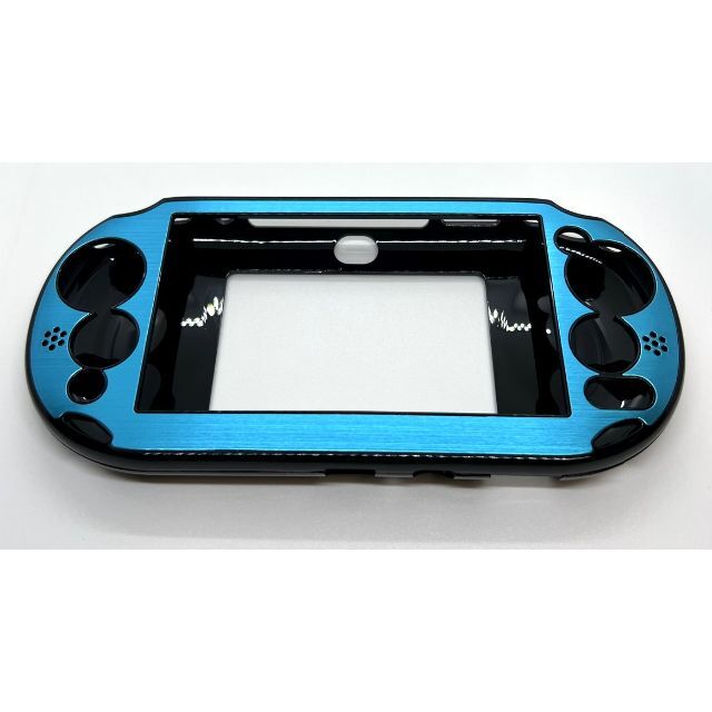 PlayStation Vita(プレイステーションヴィータ)のPS Vita2000(PCH-2000)専用アルミプレートケース(スカイブルー エンタメ/ホビーのゲームソフト/ゲーム機本体(その他)の商品写真