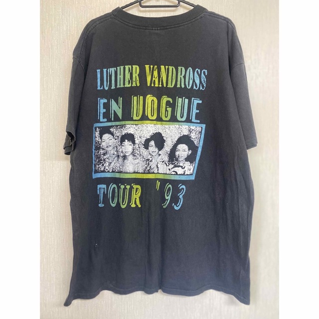 90'S 当時物Luther Vandross  ラップTシャツ ヴィンテージ メンズのトップス(Tシャツ/カットソー(半袖/袖なし))の商品写真