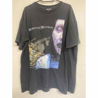 90'S当時物Marilyn Manson Tシャツ ヴィンテージ サイズL(Tシャツ/カットソー(半袖/袖なし))