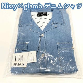 グラム(glamb)のNissy×glamb デニムシャツ 24サイズ【新品・未開封・タグ付き】(Tシャツ/カットソー(半袖/袖なし))