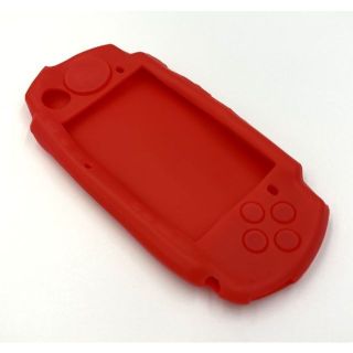 プレイステーションポータブル(PlayStation Portable)のPSP2000/3000 シリコンケース(レッド)(その他)