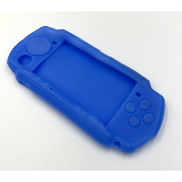 PlayStation Portable(プレイステーションポータブル)のPSP2000/3000 シリコンケース(ブルー) エンタメ/ホビーのゲームソフト/ゲーム機本体(その他)の商品写真