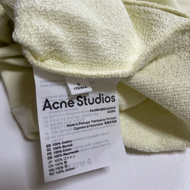 ACNE STUDIOS cotton トレーナー ロゴ コットン スェット