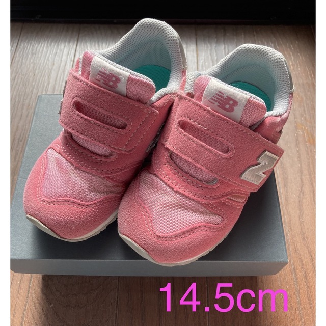 New Balance(ニューバランス)の【値下げ】美品 ニューバランス ベビーシューズ IZ373 ピンク　14.5cm キッズ/ベビー/マタニティのベビー靴/シューズ(~14cm)(スニーカー)の商品写真