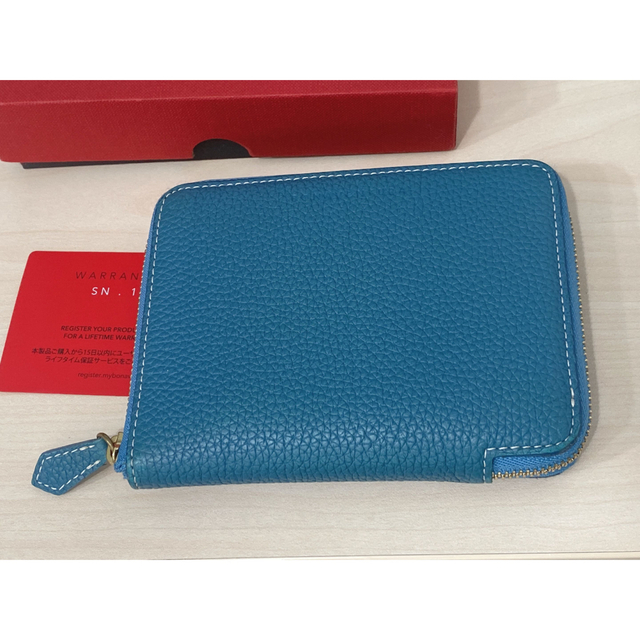 新品☆限定色 ボナベンチュラ ミニジップ ウォレット シュリンクレザー