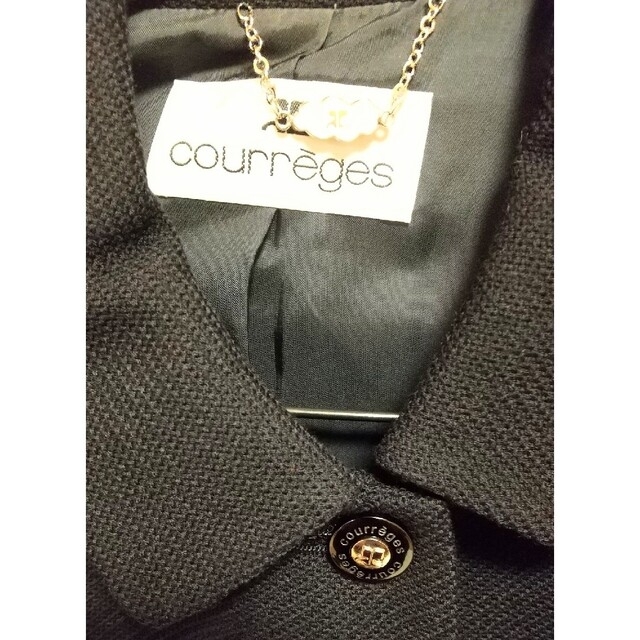 Courreges(クレージュ)のcourregesワンピーススーツ濃紺日本製 レディースのフォーマル/ドレス(スーツ)の商品写真