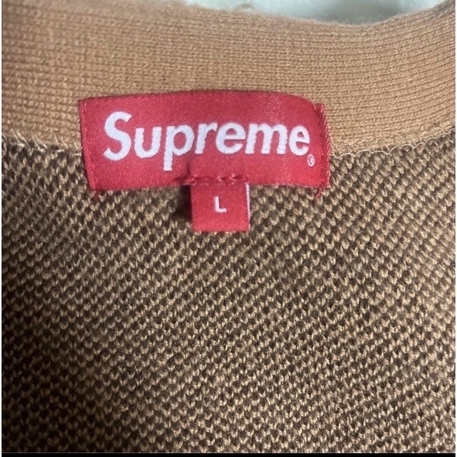 Supreme Brushed Checkerboard Cardigan L Supreme Brushed Checkerboard Cardigan L