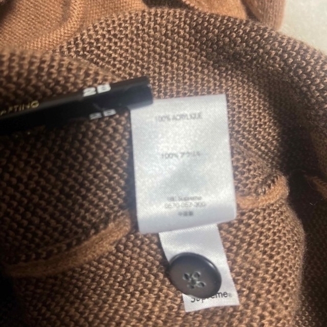 Supreme Brushed Checkerboard Cardigan L Supreme Brushed Checkerboard Cardigan L