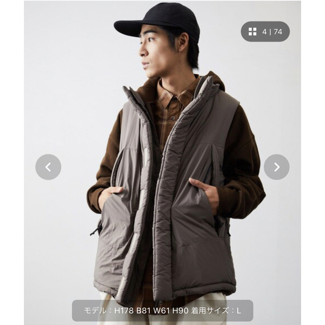 FREAK'S STORE(フリークスストア)のPRIMALOFT VEST/プリマロフト 中綿ベスト　カーキ メンズのジャケット/アウター(ダウンベスト)の商品写真