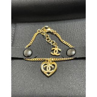 シャネル(CHANEL)のCHANEL シャネル　ハート　ブレスレット　アクセサリー　ゴールド　ココマーク(ブレスレット/バングル)