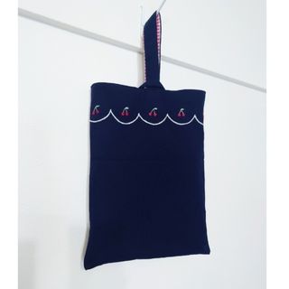 ひろか様専用 手刺繍  さくらんぼとレース ◎上靴入れ ◎バレリーナブローチ(シューズバッグ)