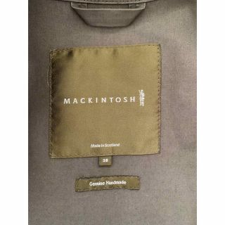 MACKINTOSH   マッキントッシュ ステンカラーゴム引きコート 濃茶の