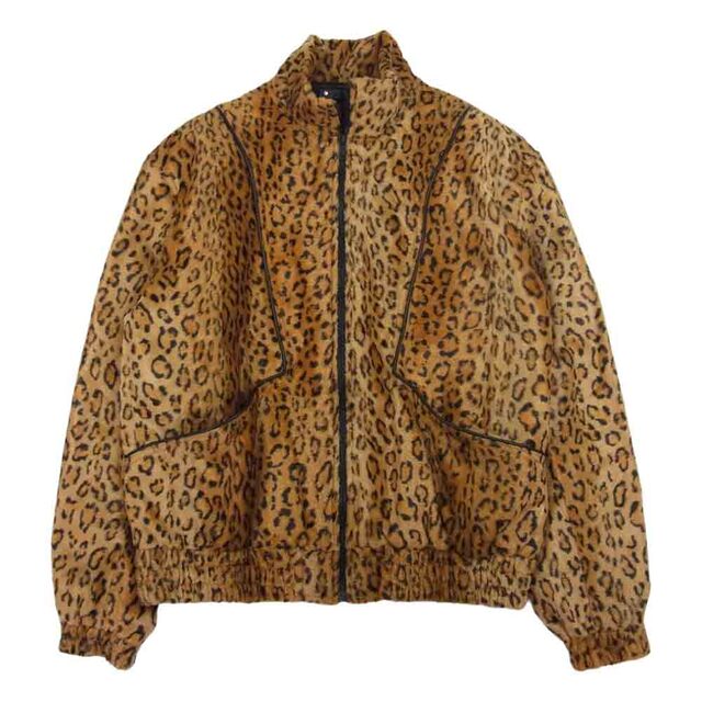 MINEDENIM マインデニム 2211-9001-27-022 LEOPARD FUR ATHLETIC BZ レオパードシールファー アスレチック ブルゾン フルジップ ジャケット ブラウン系 2【新古品】【未使用】約61cm袖丈