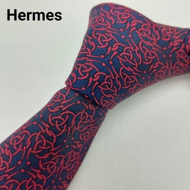 Hermes/エルメス/ネクタイ/ネイビーネクタイ