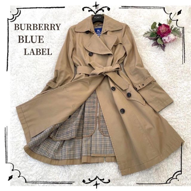 BURBERRY BLUE LABEL ✨トレンチコート ノバチェック 38 M 人気