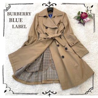 バーバリーブルーレーベル(BURBERRY BLUE LABEL)のBURBERRY BLUE LABEL ✨トレンチコート　ノバチェック　38 M(トレンチコート)