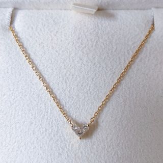 スタージュエリー(STAR JEWELRY)のスタージュエリー ミステリアスハート ネックレス K18YG 0.10ct(ネックレス)