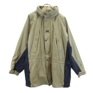 ヘリーハンセン ナイロンジャケット XL カーキ系 HELLY HANSEN ロゴ刺繍 メンズ 【中古】 【230219】