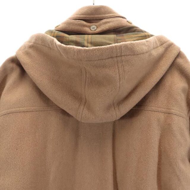ユニクロ 90s ウールブレンド ハーフ コート L 茶系 UNIQLO フード ジャケット メンズ 【230219】