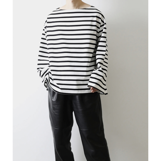 1LDK SELECT(ワンエルディーケーセレクト)の【INTÉRIM】BASQUE BORDER SHIRT メンズのトップス(Tシャツ/カットソー(七分/長袖))の商品写真