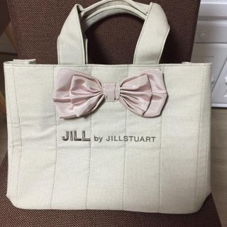 ジルバイジルスチュアート(JILL by JILLSTUART)の美品♡ジルバイ リボン ステッチ トートバッグ(トートバッグ)