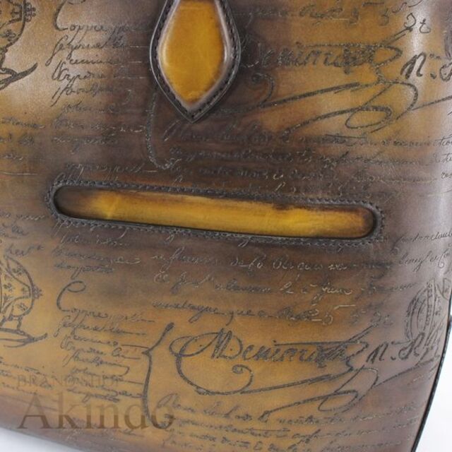 Berluti(ベルルッティ)のベルルッティ トゥジュール トートバッグ メンズ カリグラフィ ブラウン 茶革  メンズのバッグ(トートバッグ)の商品写真