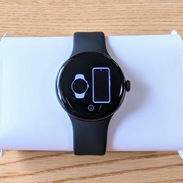 Google Pixel(グーグルピクセル)のGoogle Pixel Watch Wi-Fiモデル ブラック スマホ/家電/カメラのスマホアクセサリー(その他)の商品写真