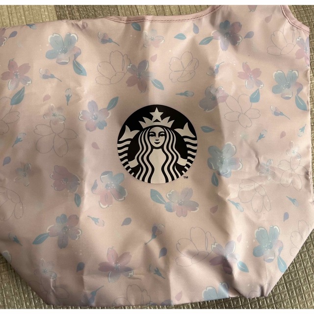 スタバ☆新品☆SAKURA2023保冷トートバッグ☆さくら エコバッグ 巾着