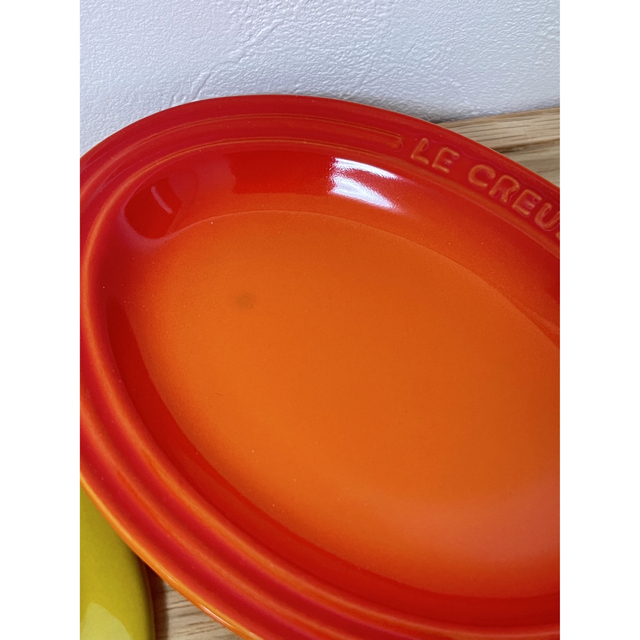 LE CREUSET(ルクルーゼ)のルクルーゼ　ミニオーバルプレート インテリア/住まい/日用品のキッチン/食器(食器)の商品写真