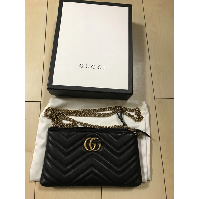 ☆超目玉】 Gucci グッチ GGマーモント チェーンウォレット