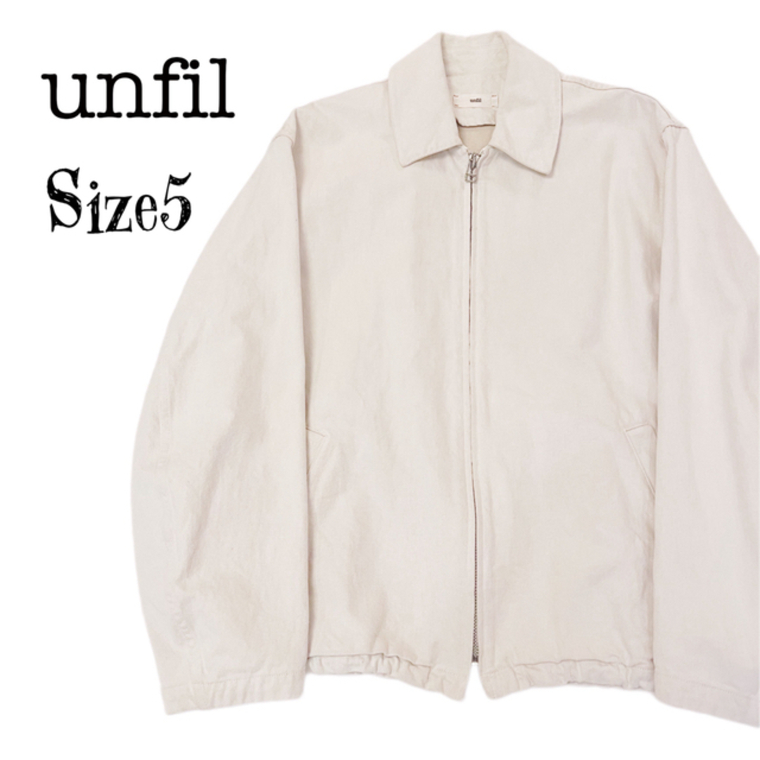 希少★Unfil cotton denim zip up blouson