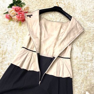 TOCCA - 【極美品】トッカ バイカラーワンピース ウエストリボン