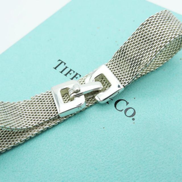Tiffany & Co.(ティファニー)の極希少 美品 ティファニー シルバー メッシュ チェーン ブレスレット JK15 レディースのアクセサリー(ブレスレット/バングル)の商品写真