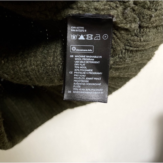 H&M(エイチアンドエム)の【 Green Khaki S 】H&M ハイネックセーター メンズのトップス(ニット/セーター)の商品写真