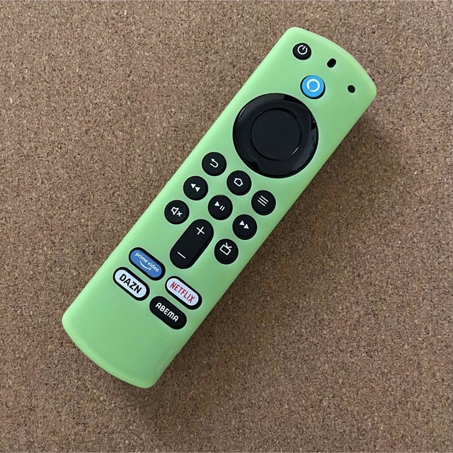 第3世代　Amazon fire tv stick リモコンカバー 蓄光グリーン スマホ/家電/カメラのテレビ/映像機器(その他)の商品写真