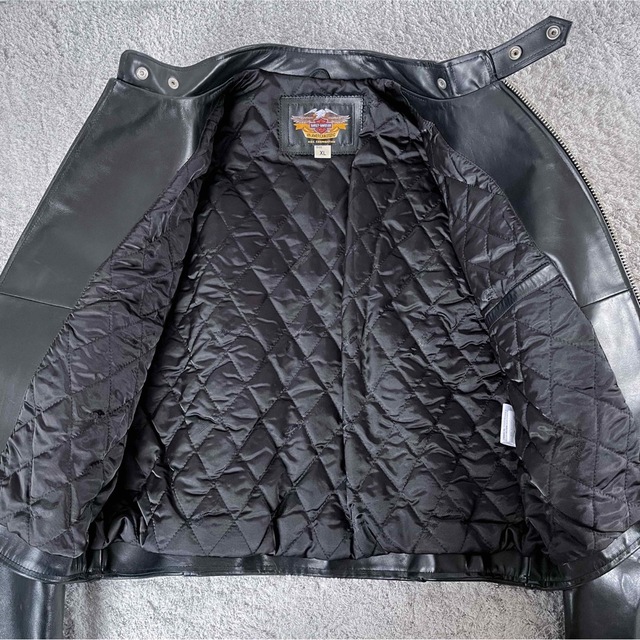 HARLEY DAVIDSON ライダースジャケット 牛革 ブラック XLサイズ