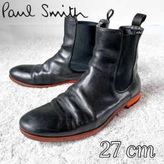 ポールスミス(Paul Smith)の【イタリア製】ポールスミス サイドゴア チェルシーブーツ 黒 8 42サイズ(ブーツ)