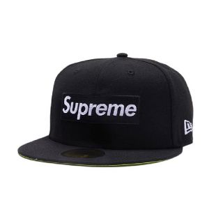 シュプリーム(Supreme)のシュプリーム ノー コンプ ボックス ロゴ ニューエラ "ブラック"7 1/4(キャップ)