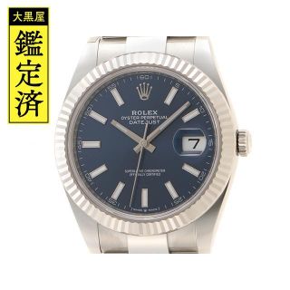 ロレックス(ROLEX)のロレックス デイトジャスト41 126334 ブライトブルー メンズ 【200】(腕時計(アナログ))