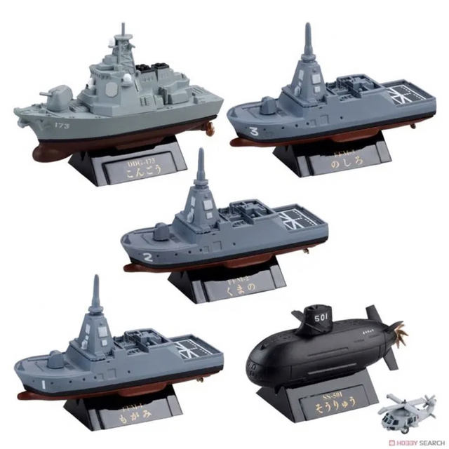 海洋堂(カイヨウドウ)の☆1017 ワールドシップデフォルメ6 海上自衛隊Vol.2 出動! 最新鋭艦編 エンタメ/ホビーのミリタリー(その他)の商品写真