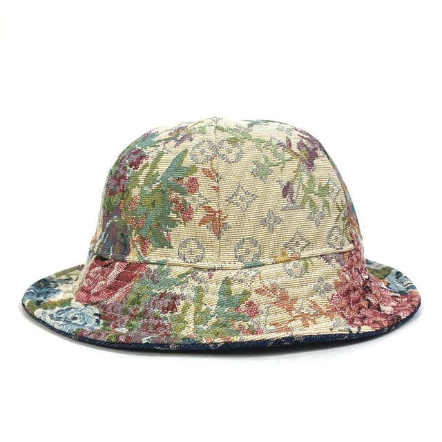 ルイヴィトン LOUIS VUITTON シャポー・モノグラム タペストリー MP3414 リバーシブル バケットハット 帽子 マルチカラー 新品同様