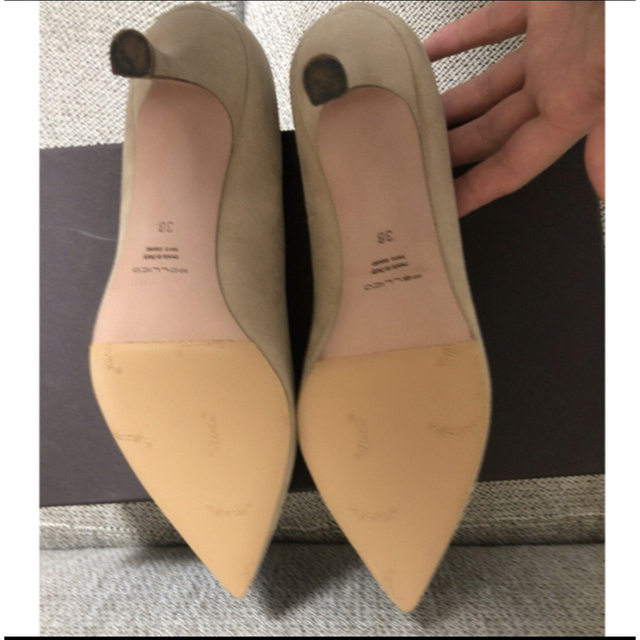 新品 PELLICO SP SUEDE POINTED 6.5 ヌード パンプス www