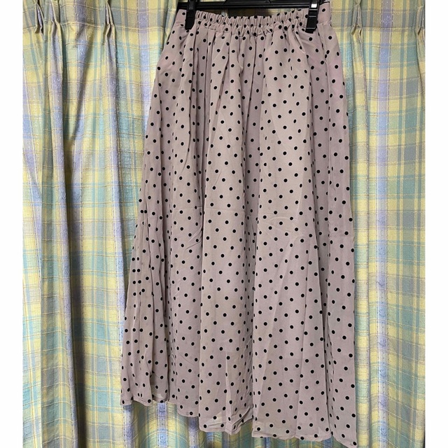 GRL(グレイル)のドット柄フレアスカート レディースのスカート(ロングスカート)の商品写真
