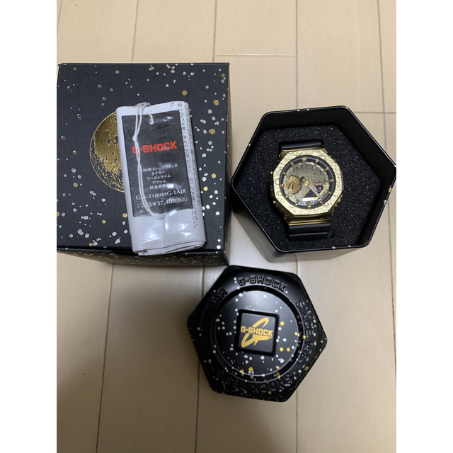 【翌日発送可能】 新品未使用　gm G-SHOCK 2100 ゴールド　月面　メタル　金 mg 腕時計(アナログ)
