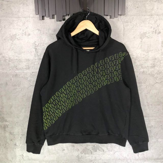 美品✨フェンディ 20SS ズッカ柄 メッシュ ジップアップパーカー