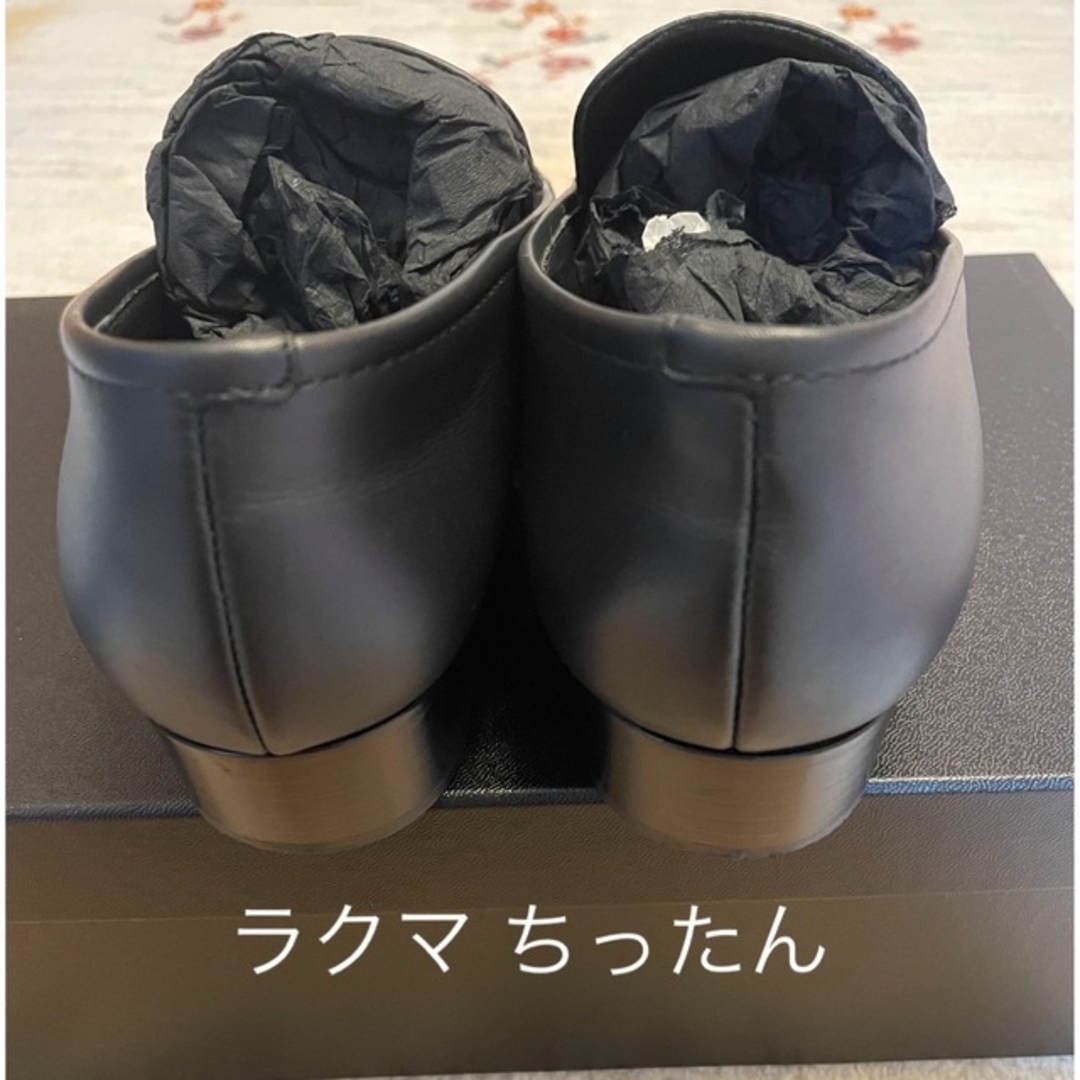 CHANEL - 美品♡CHANEL ローファー 37ハーフ ブラック 黒の通販 CHANEL - 美品♡CHANEL ローファー 37ハーフ ブラック 黒の通販