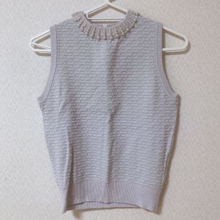 プロポーションボディドレッシング(PROPORTION BODY DRESSING)のパール襟ハイネックノースリーブ(シャツ/ブラウス(半袖/袖なし))